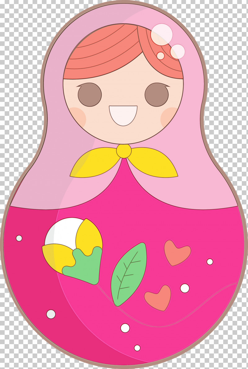 Character Headgear Pink M Line Infant PNG, Clipart, Character, Character Created By, Colorful Russian Doll, Headgear, Infant Free PNG Download