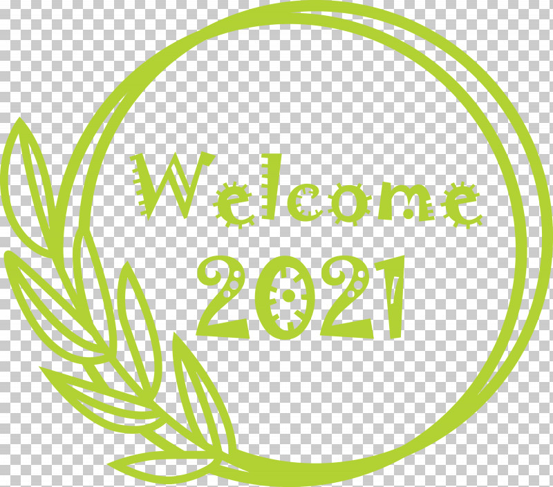 New Year 2021 Welcome PNG, Clipart, Area, Flower, Green, Leaf, Line Free PNG Download