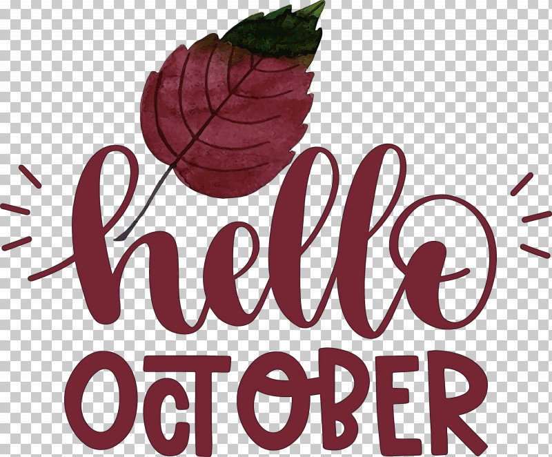 Hello October October PNG, Clipart, Biology, Flower, Fruit, Hello October, Logo Free PNG Download