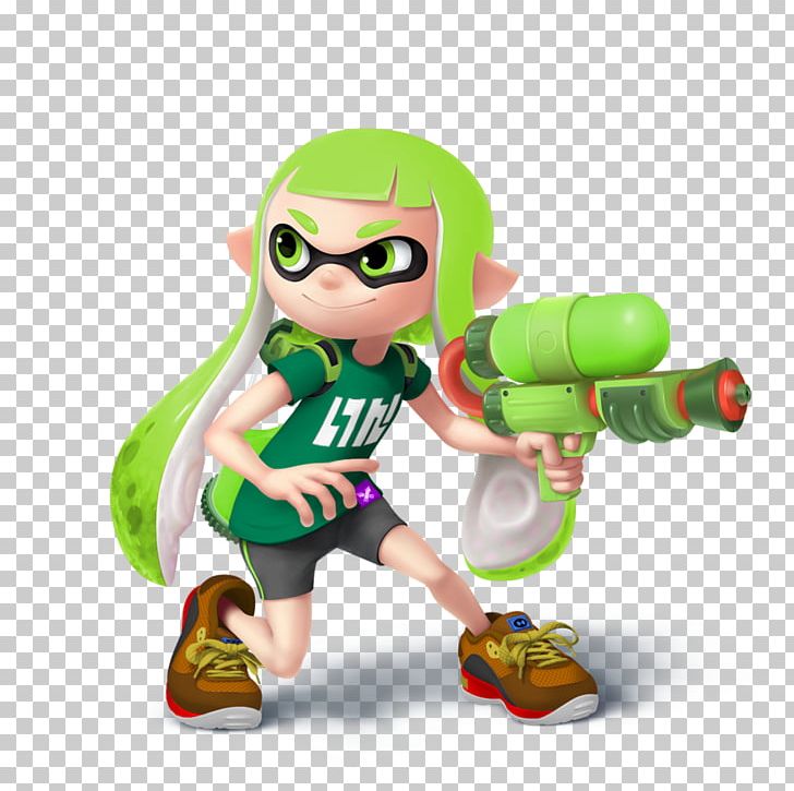 Splatoon 2 Wii U Super Smash Bros.™ Ultimate PNG, Clipart, Amiibo, Character, Fictional Character, Figurine, Green Free PNG Download