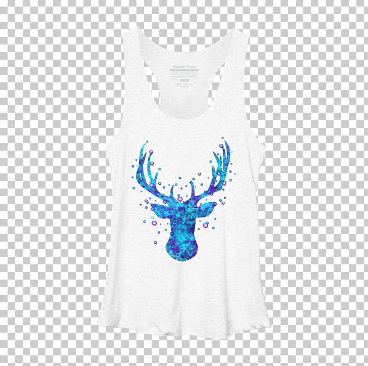 Red Deer Antler T-shirt Douchegordijn PNG, Clipart, Active Tank, Animals, Antler, Aqua, Curtain Free PNG Download