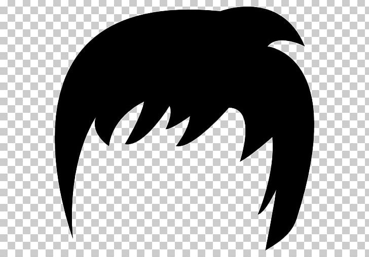 Hair Computer Icons PNG, Clipart, Beak, Bird, Black, Black And White, Black Hair Free PNG Download
