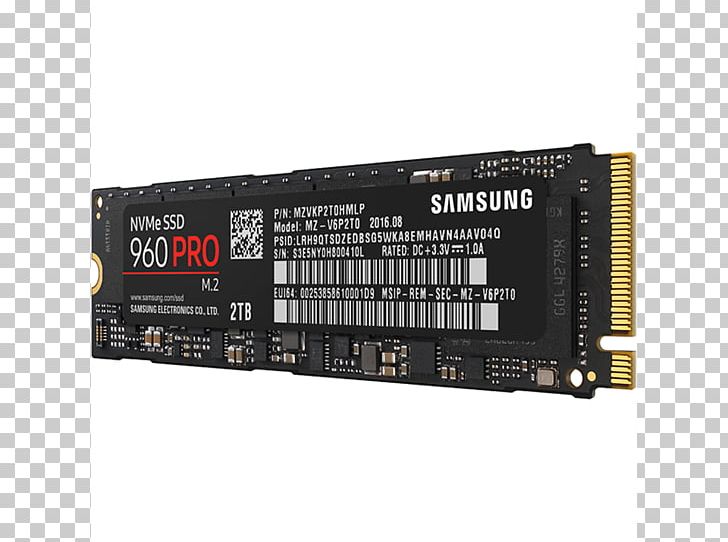Samsung 960 PRO SSD Samsung 850 PRO III SSD SAMSUNG 970 PRO M.2 2280 512GB PCIe Gen3. X4 NVMe 1.3 64L V-NAND 2-bit MLC Internal Solid State Drive MZ-V7P512BW Solid-state Drive PNG, Clipart, Computer Component, Data Storage Device, Elect, Electronic Device, Electronics Free PNG Download