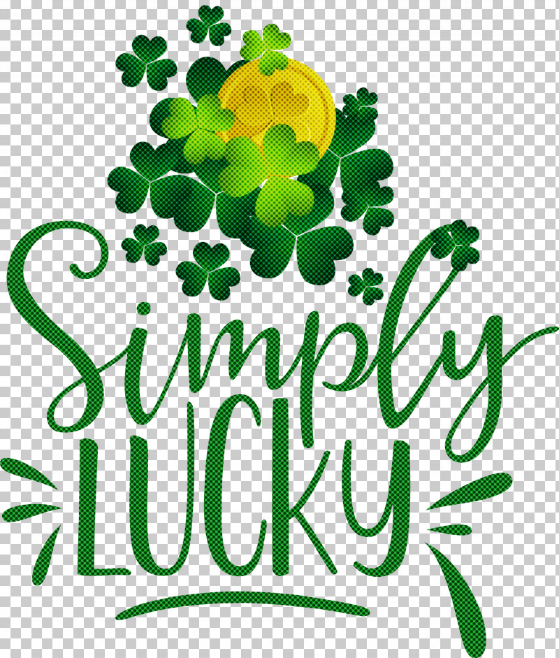 Shamrock Simply Lucky Saint Patricks Day PNG, Clipart, Flora, Flower, Fruit, Leaf, Leaf Vegetable Free PNG Download