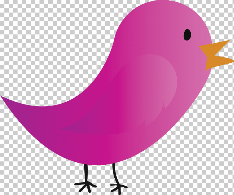 Bird Pink Beak Purple Violet PNG, Clipart, Beak, Bird, Cartoon Bird, Cute Bird, Perching Bird Free PNG Download