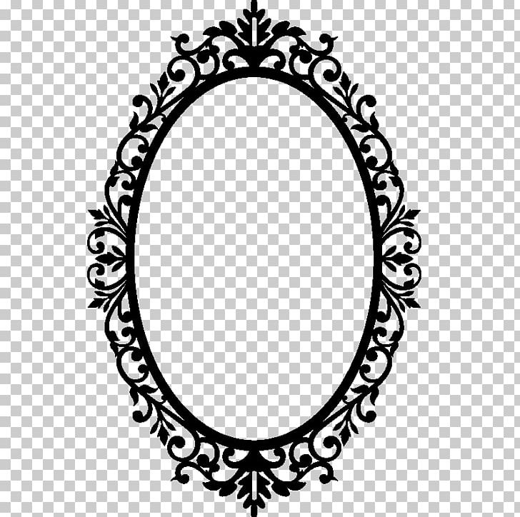 Frames Mirror PNG, Clipart, Black And White, Body Jewelry, Border, Circle, Clip Art Free PNG Download