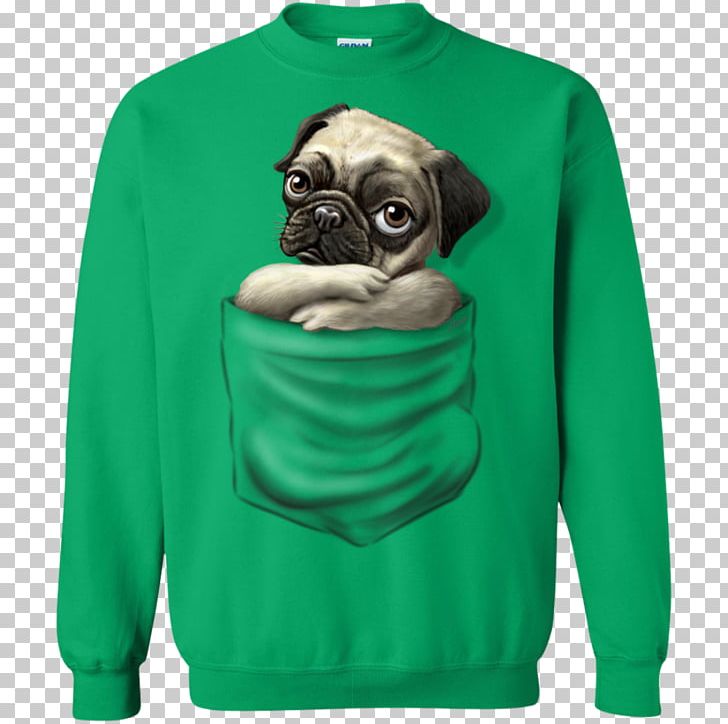 Hoodie T-shirt Pug Sweater PNG, Clipart, Bluza, Carnivoran, Clothing, Crew Neck, Dog Free PNG Download