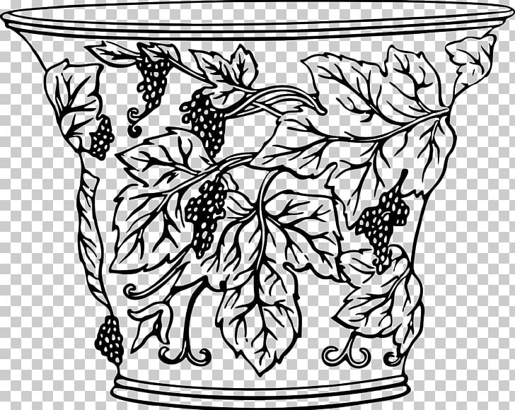 Vase Drawing Flowerpot Art PNG, Clipart, Artwork, Black And White, Drawing, Drinkware, Fictional Character Free PNG Download