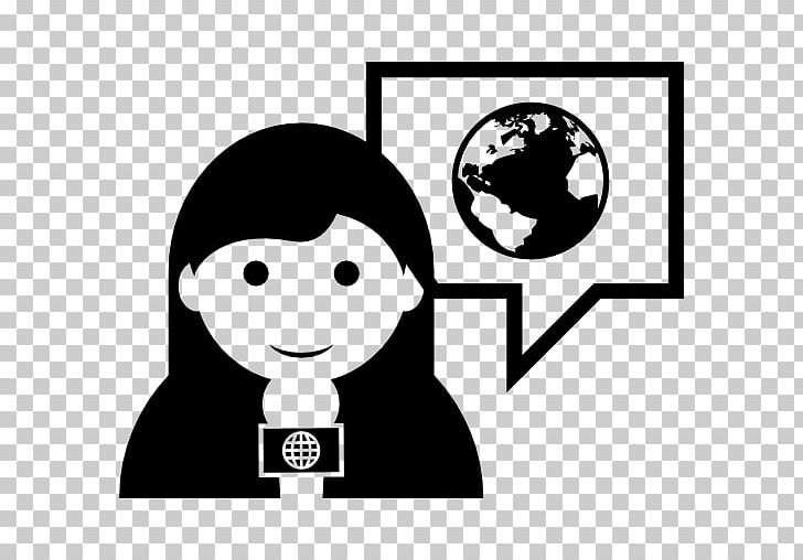 Computer Icons Journalist News Presenter PNG, Clipart, Area, Black, Black And White, Brand, Communication Free PNG Download