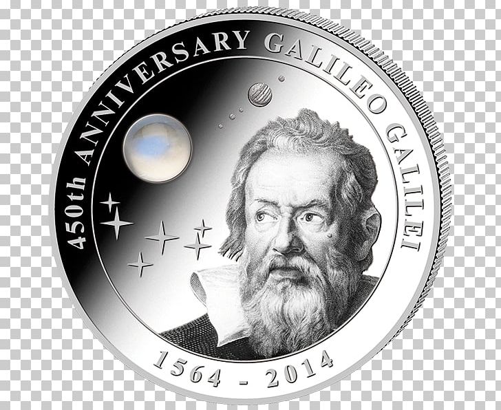 Galileo Galilei Silver Coin Cook Islands PNG, Clipart, Astronomer, Astronomy, Black And White, Coin, Cook Islands Free PNG Download