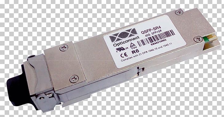 QSFP Small Form-factor Pluggable Transceiver Wavelength-division Multiplexing 10 Gigabit Ethernet XFP Transceiver PNG, Clipart, 10 Gigabit Ethernet, Cable, Electrical Connector, Electronic Component, Electronics Accessory Free PNG Download