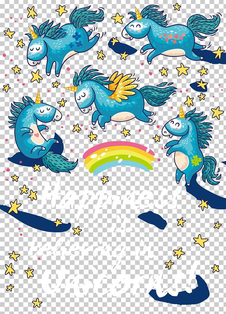 Unicorn Illustration PNG, Clipart, Adobe Illustrator, Animal, Blue, Cartoon Animals, Cartoon Arms Free PNG Download