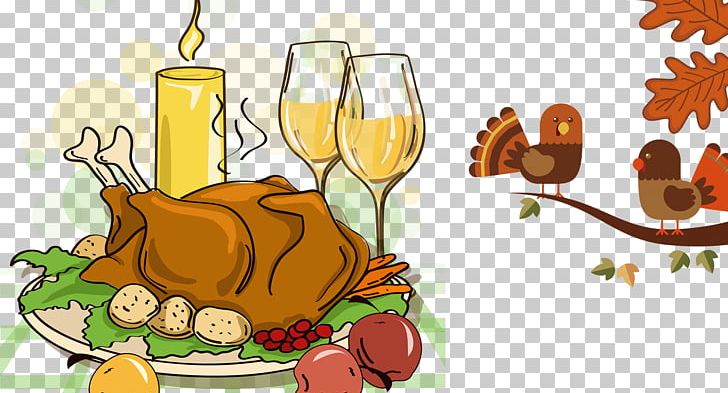 Turkey Meat Thanksgiving Dinner Cartoon PNG, Clipart, Cartoon Turkey, Chicken, Christmas, Cuisine, Delicious Free PNG Download