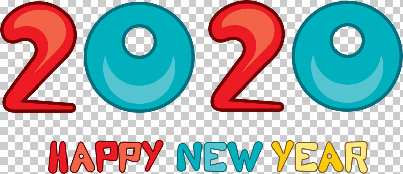 Happy New Year 2020 New Years 2020 2020 PNG, Clipart, 2020, Aqua, Azure, Blue, Green Free PNG Download