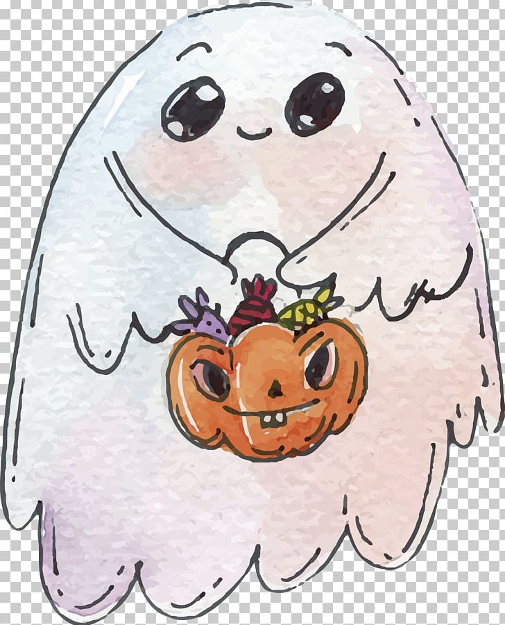 The Ghost With The Basket PNG, Clipart, Atmosphere, Basket, Candy, Candy Basket, Cartoon Free PNG Download