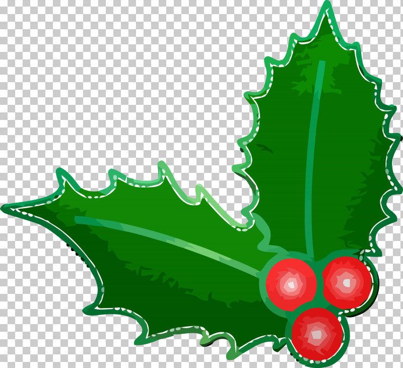 Holly Christmas Christmas Ornament PNG, Clipart, Christmas, Christmas Ornament, Green, Holly, Hollyleaf Cherry Free PNG Download