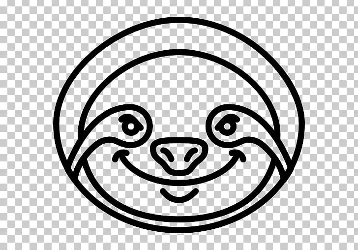 Sloth Computer Icons Animal PNG, Clipart, Animal, Area, Black, Black And White, Circle Free PNG Download