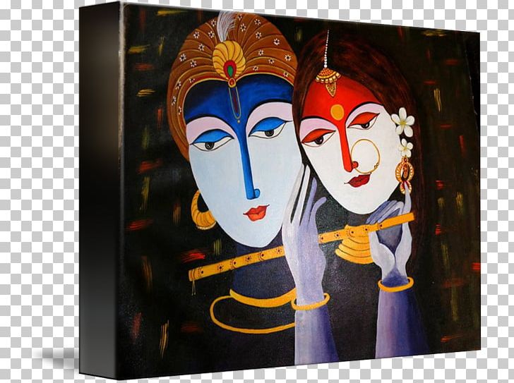 Radha Krishna Painting Png Clipart Art Canvas Canvas Print Deity Drawing Free Png Download