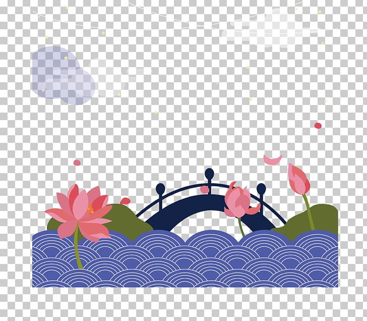 Mid-Autumn Festival Pink Nelumbo Nucifera PNG, Clipart, Adobe Illustrator, Arch Bridge, Arch Vector, Artworks, Bridge Free PNG Download