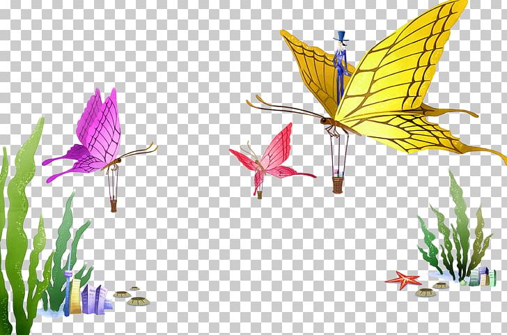 Cartoon Poster Animation Illustration PNG, Clipart, Animation, Aquatic, Art, Blu, Butterflies Free PNG Download
