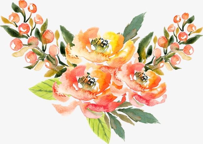 Sen Department Of Watercolor Flowers PNG, Clipart, Department, Department Clipart, Flowers, Flowers Clipart, Hand Painted Free PNG Download