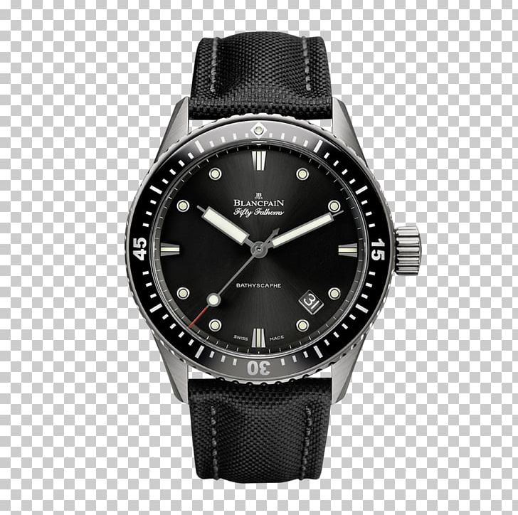 Blancpain Fifty Fathoms Flyback Chronograph Watch PNG, Clipart, Accessories, Automatic Watch, B 52, Bathyscaphe, Black Free PNG Download