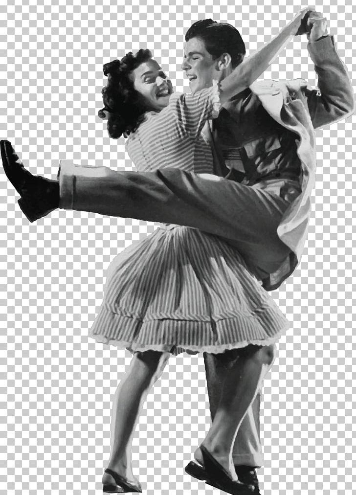 1920s Lindy Hop West Coast Swing Dance PNG, Clipart, 1920s, Balboa, Ballroom Dance, Big Band, Black And White Free PNG Download