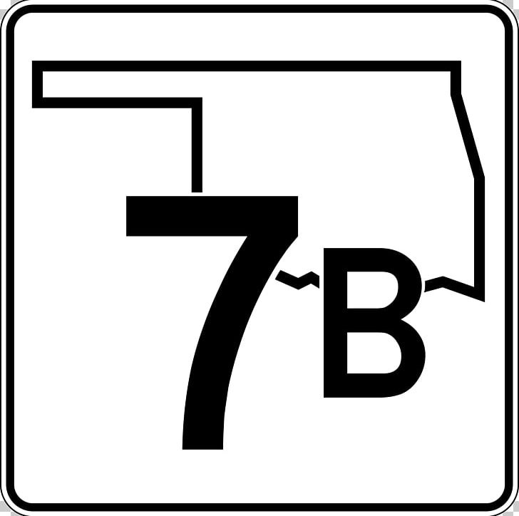 Oklahoma State Highway 7 Road State Highway 7b PNG, Clipart, 7 B, Angle, Area, Black, Black And White Free PNG Download