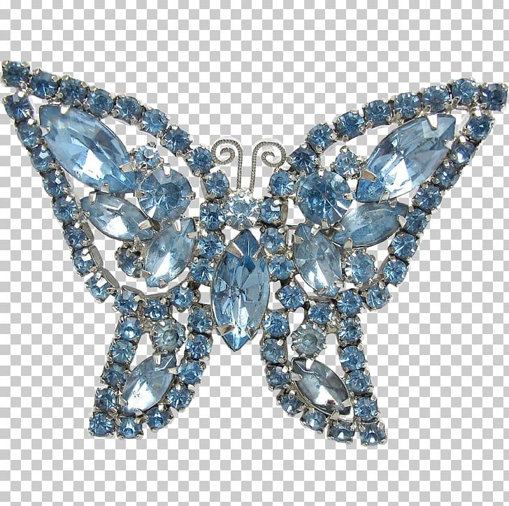 Brooch Sapphire Body Jewellery Crystal PNG, Clipart, Blue, Blue Butterfly, Body Jewellery, Body Jewelry, Brooch Free PNG Download