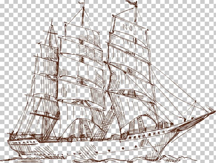 Sailing Ship Drawing PNG, Clipart, Abstract Lines, Brig, Caravel, Carrack, Dromon Free PNG Download