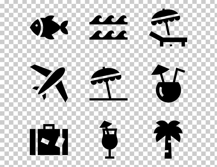 Computer Icons Hawaii PNG, Clipart, Angle, Beach, Black, Black And White, Brand Free PNG Download