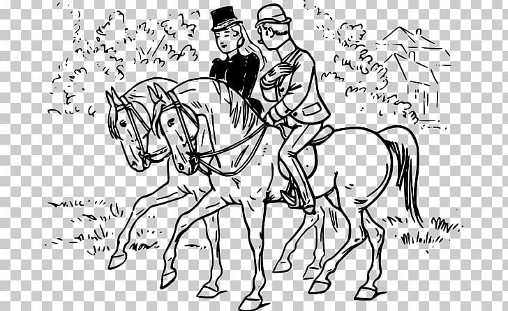 Riding Horse Equestrian Drawing PNG, Clipart, Art, Artwork, Black And White, Bridle, Cartoon Free PNG Download