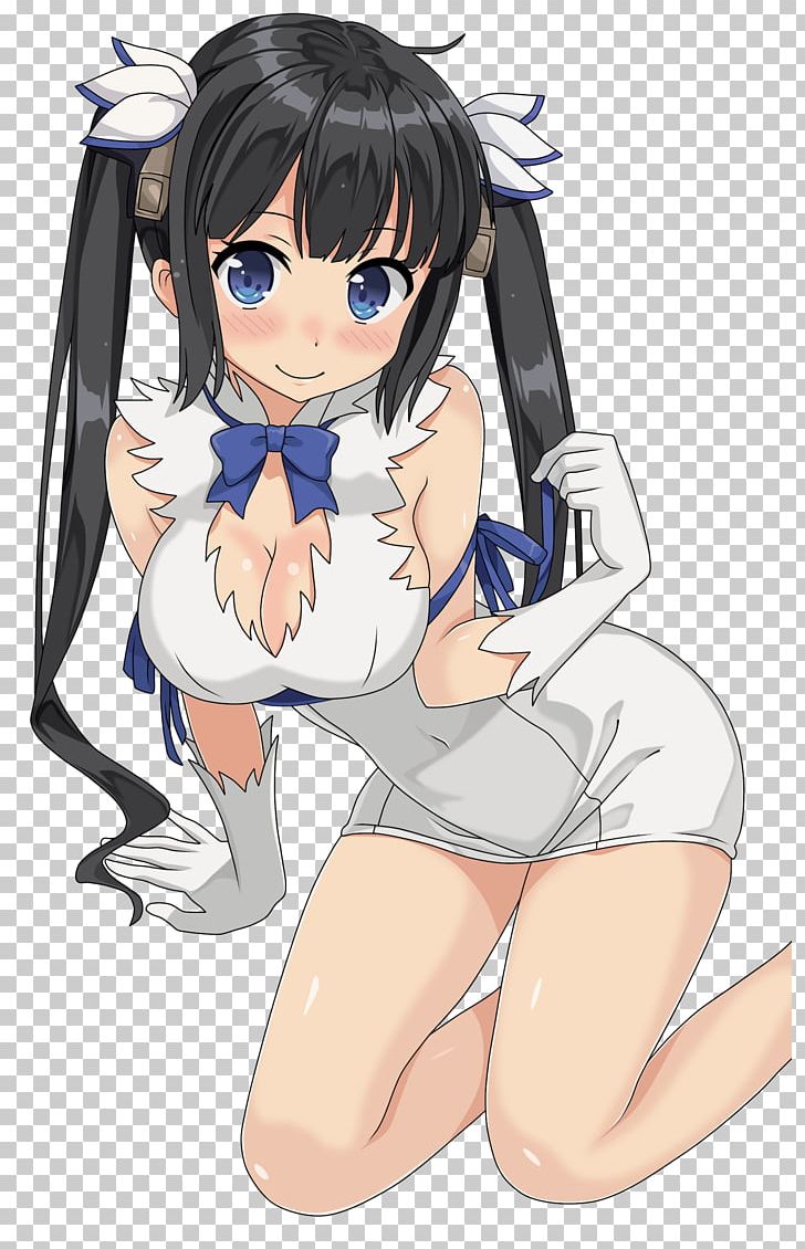 Is It Wrong To Try To Pick Up Girls In A Dungeon? Hestia Anime Character PNG, Clipart, Arm, Black Hair, Brassiere, Brown Hair, Cartoon Free PNG Download