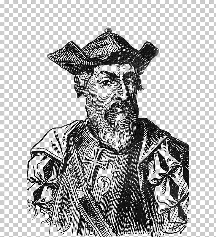 Vasco Da Gama Kozhikode Cape Of Good Hope Kappad Portugal PNG, Clipart, Art, Beard, Black And White, Cape Of Good Hope, Christopher Columbus Free PNG Download