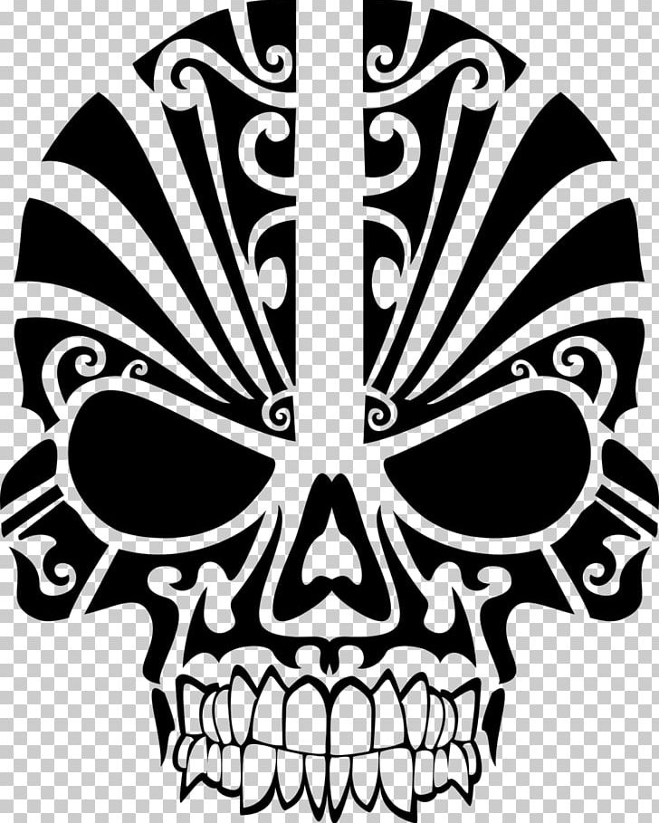 T-shirt Skull Tribe PNG, Clipart, Art, Black And White, Bone, Clothing, Dapubg Free PNG Download