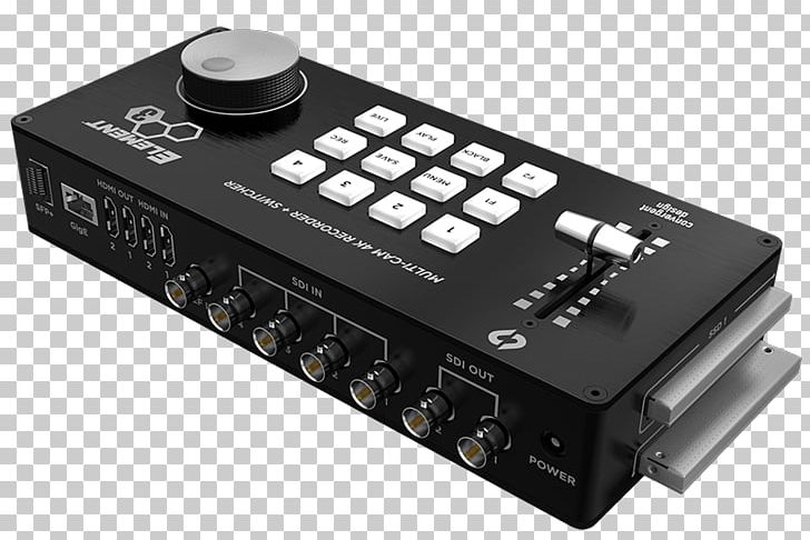4K Resolution Multiple-camera Setup Convergent Design High-definition Television Video PNG, Clipart, 4k Resolution, 1080p, Audio Equipment, Audio Receiver, Black Free PNG Download