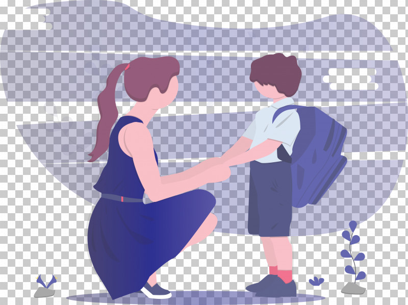 Back To School Mother Boy PNG, Clipart, Back To School, Boy, Cartoon, Dance, Gesture Free PNG Download