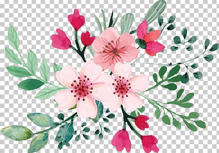 Romantic Watercolor Cherry Blossom Bouquet PNG, Clipart, Branch, Design, Film, Flower, Flower Arranging Free PNG Download
