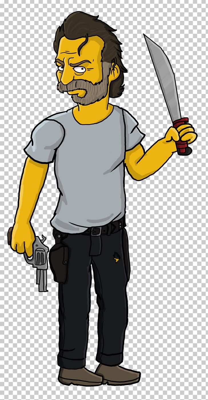 Rick Grimes Homer Simpson Carl Grimes Homer's Enemy Drawing PNG, Clipart, Andrew Lincoln, Art, Cartoon, Days Gone Bye, Fiction Free PNG Download