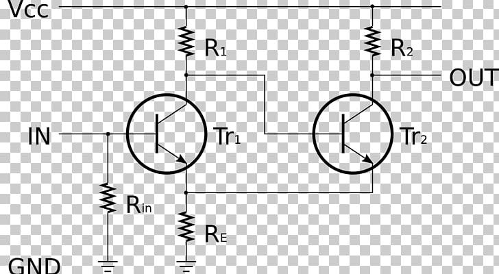 Schmitt Trigger Transistor Flip-flop Electronic Circuit PNG, Clipart, Angle, Area, Black And White, Circle, Computer Font Free PNG Download