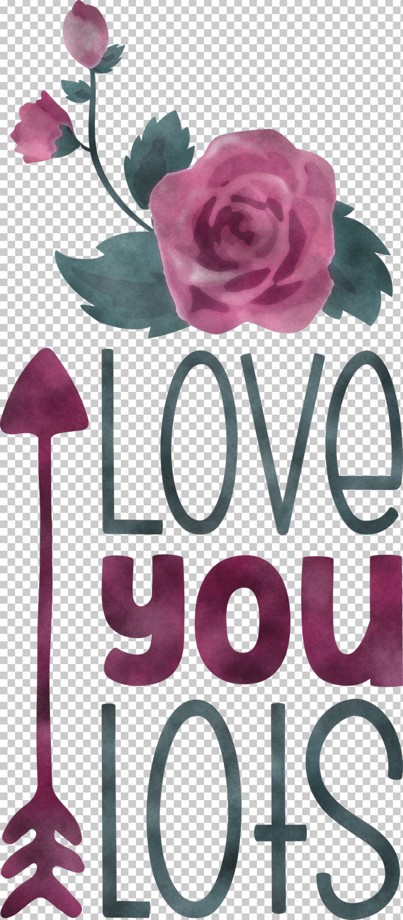 Love You Lots Valentines Day Valentine PNG, Clipart, Cut Flowers, Floral Design, Flower, Garden, Garden Roses Free PNG Download