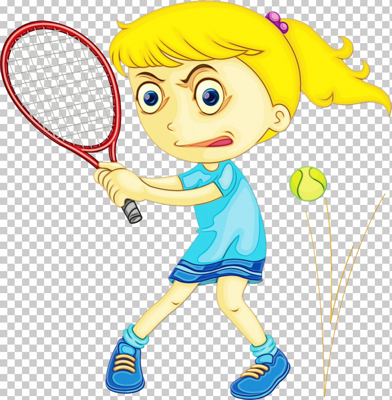 Tennis Ball PNG, Clipart, Cartoon, Paint, Play, Playing Sports, Racket Free PNG Download