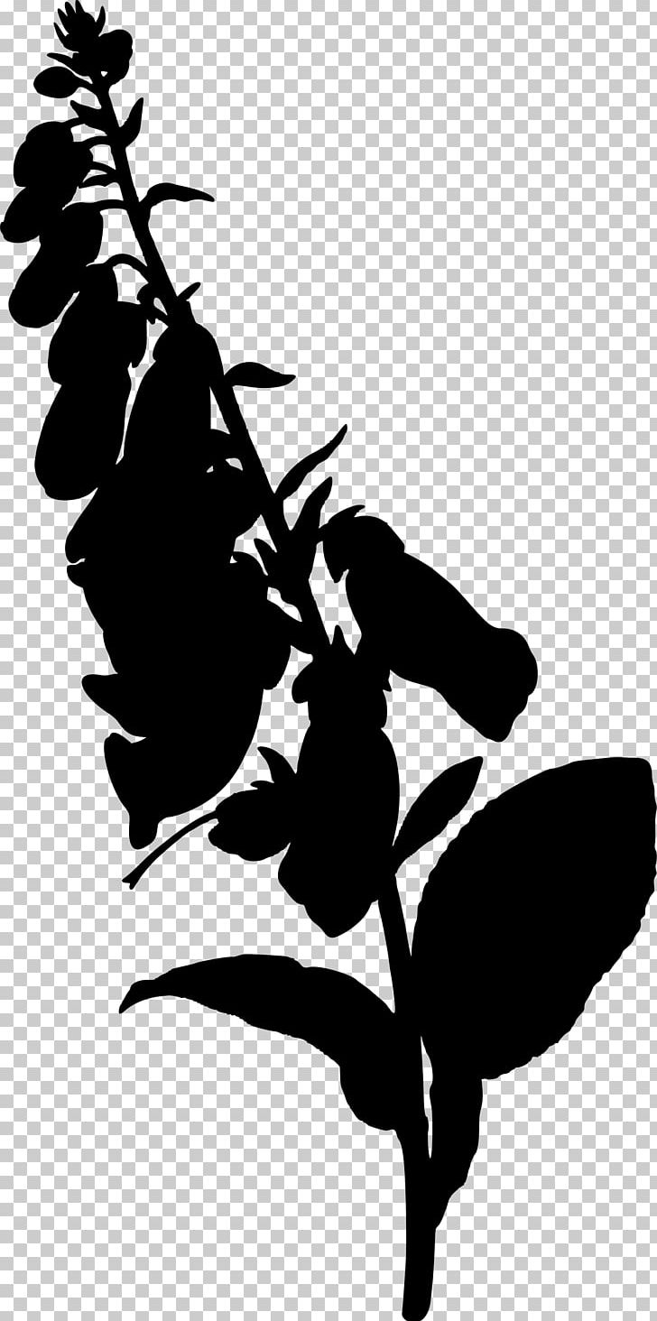 Foxgloves Silhouette PNG, Clipart, Animals, Art, Black And White, Branch, Computer Icons Free PNG Download