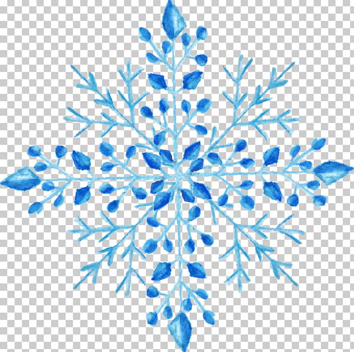 Snowflake Watercolor Painting PNG, Clipart, Blue, Color, Creative, Creative Floral Design, Encapsulated Postscript Free PNG Download