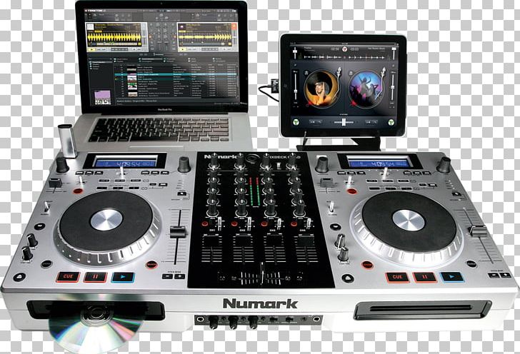 DJ Controller Disc Jockey Numark Industries Numark Mixdeck Quad PNG, Clipart, Audio, Audio Mixers, Audio Mixing, Cdj, Disc Jockey Free PNG Download