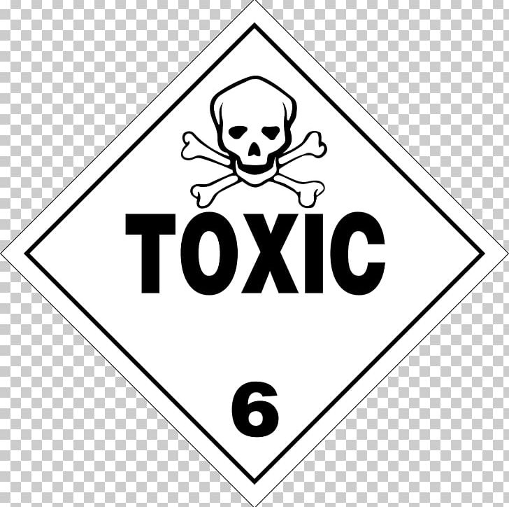 Dangerous Goods Placard Transport HAZMAT Class 6 Toxic And Infectious Substances Material PNG, Clipart, Angle, Area, Art, Black, Class Free PNG Download