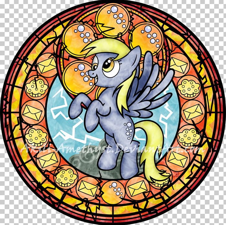 Stained Glass Derpy Hooves Pony Window PNG, Clipart, Circle, Daydream Vector, Derpy Hooves, Eques, Equestria Free PNG Download