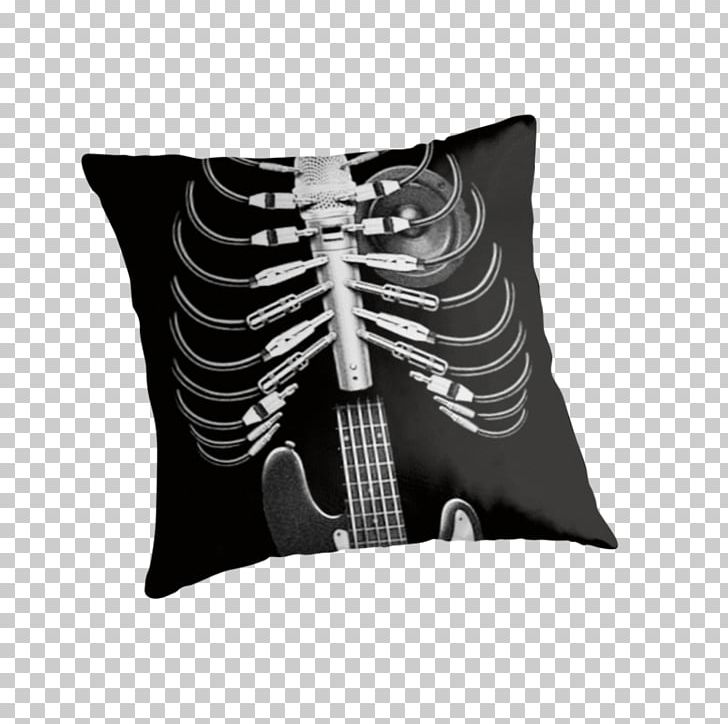 T-shirt Skeleton Microphone Poster PNG, Clipart, Black And White, Bone, Clothing, Costume, Cushion Free PNG Download