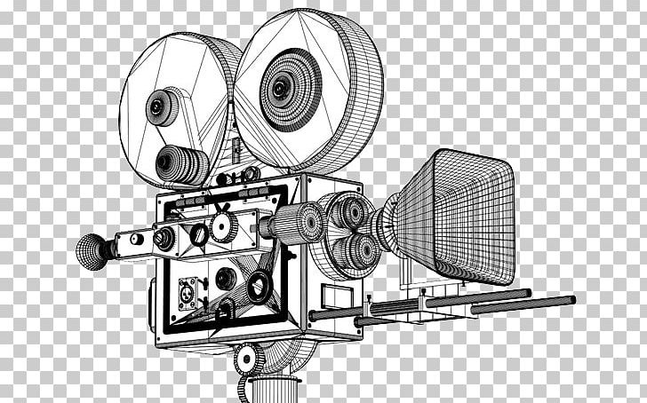 Movie Camera Photographic Film Drawing PNG, Clipart, 35 Mm Film, Angle, Automotive Design, Black And White, Camera Free PNG Download