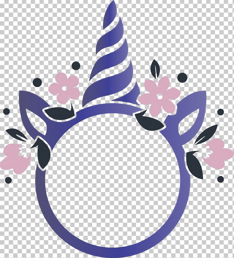 Unicorn Frame PNG, Clipart, Circle, Hair Accessory, Plant, Purple, Unicorn Frame Free PNG Download